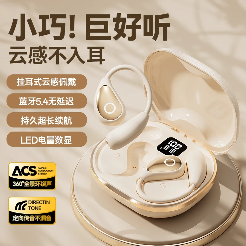 2025新款数码好物无线蓝牙耳机挂耳式降噪高颜值男女通用超长续航