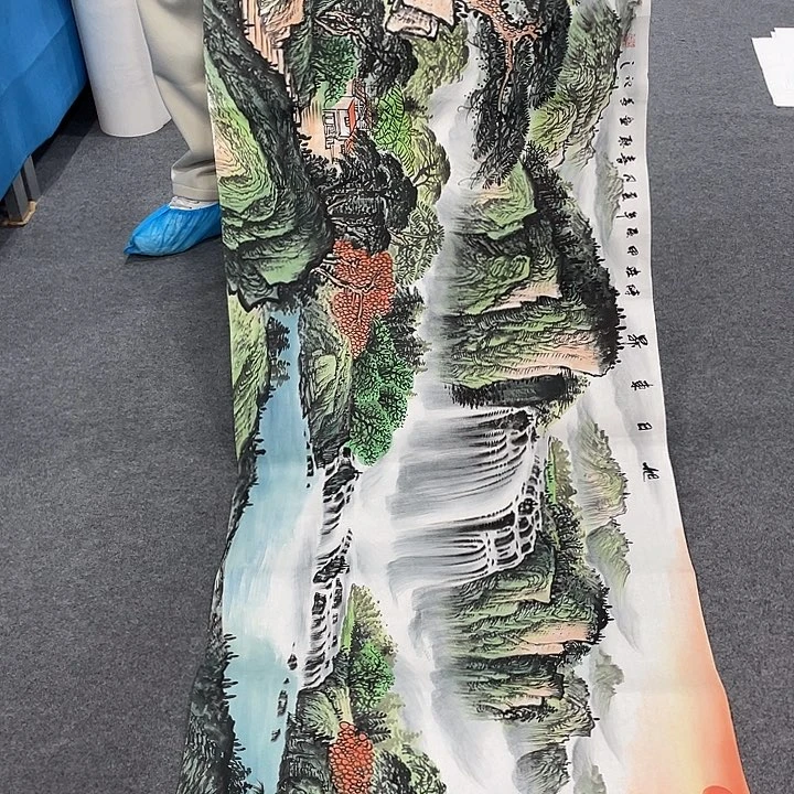 国画今天上午国画作品展示