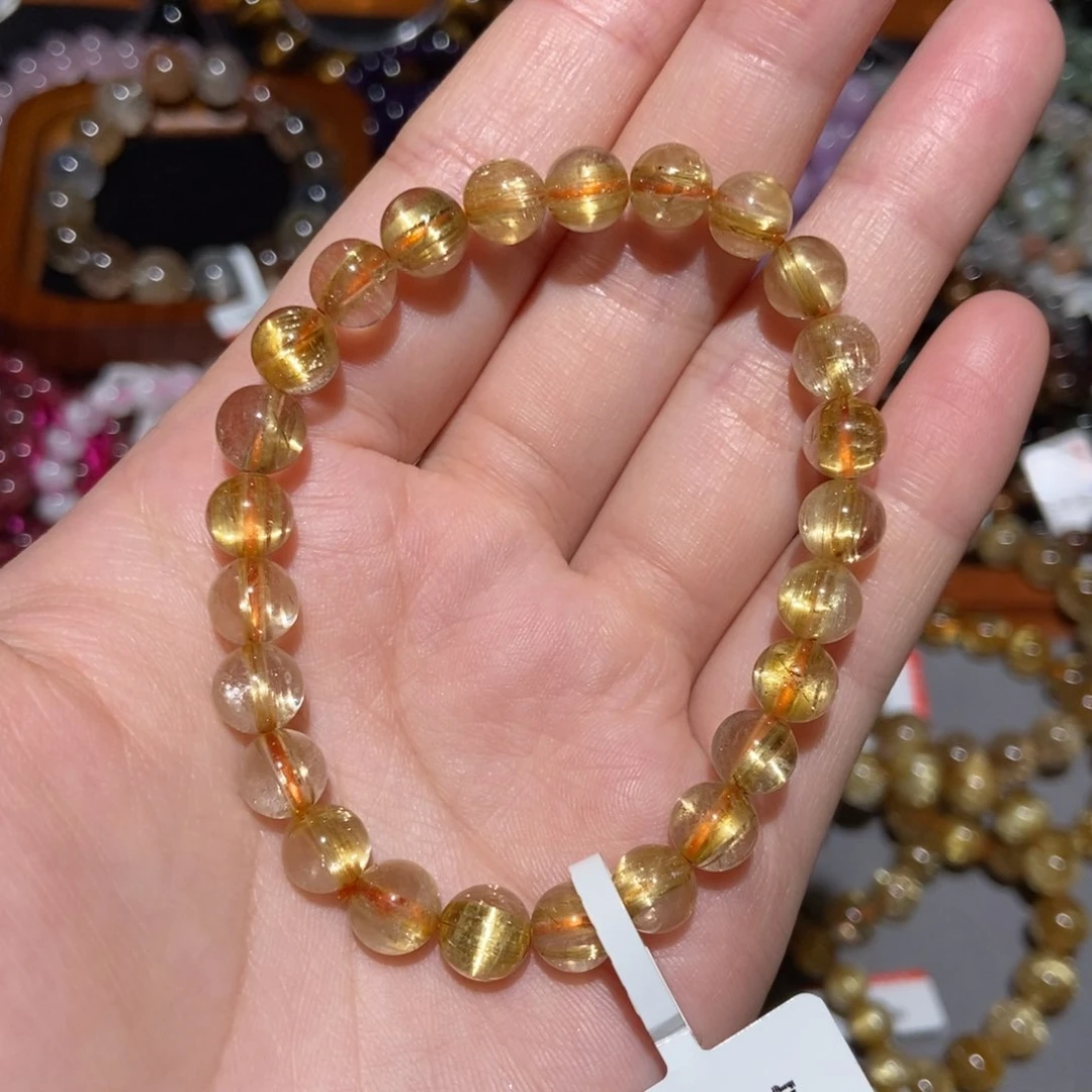 水晶手链未镶嵌钛晶7m+