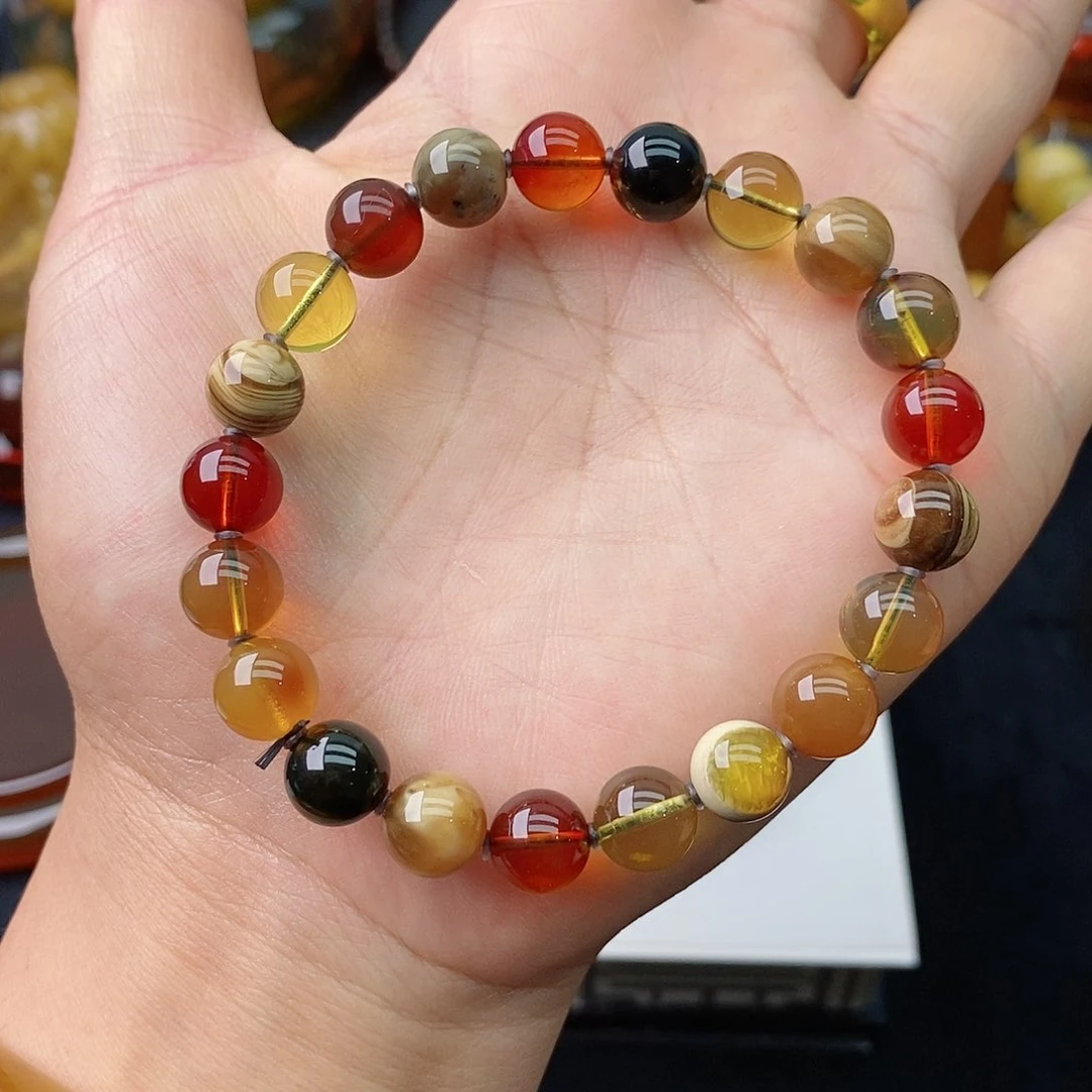 琥珀手串未镶嵌孝*特色精品多宝手串