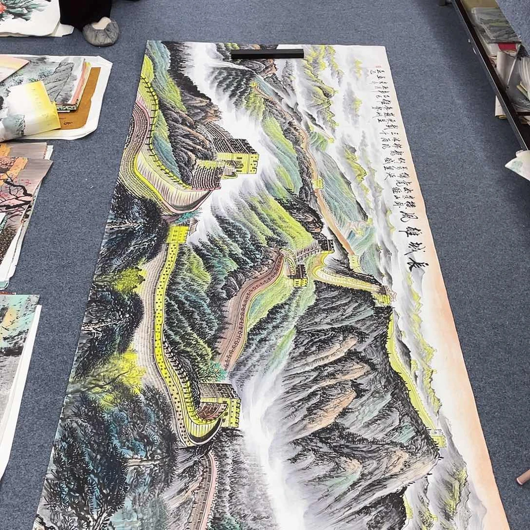 国画作品小姐姐放漏…