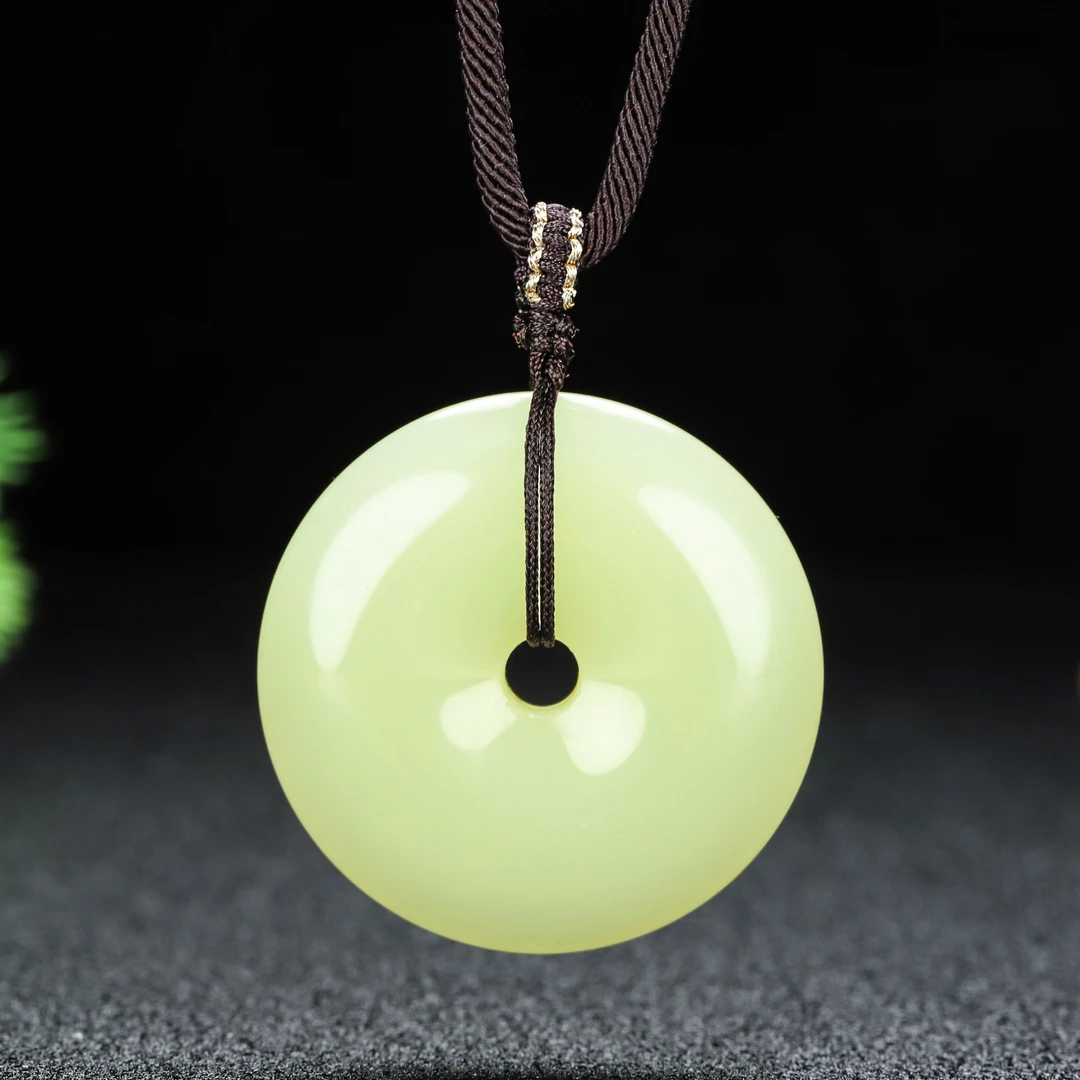 【38mm左右平安扣】青黄吊坠挂件礼品文化创意