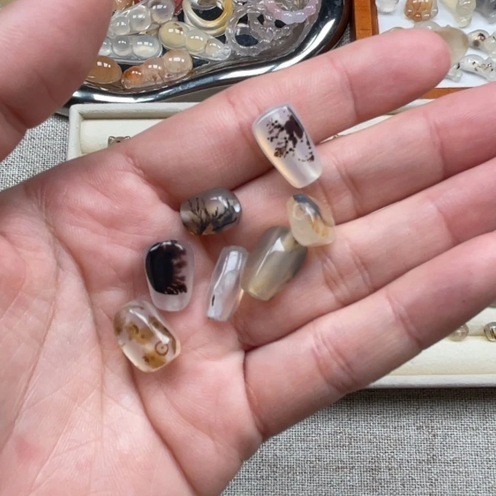 玛瑙/玉髓颈饰合金