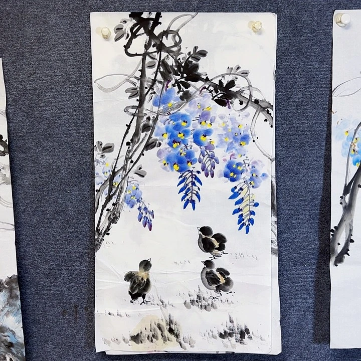 国画国画花鸟画作品