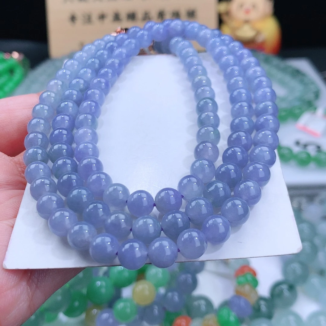 翡翠手链未镶嵌卡6.5mm