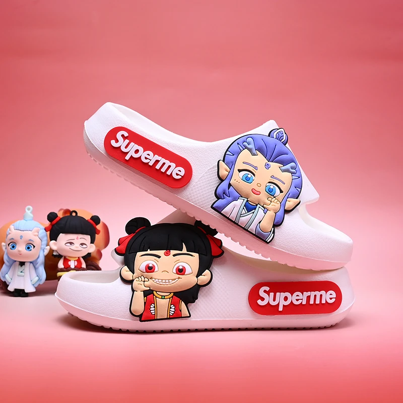 哪吒魔童闹海儿童拖鞋男童夏季新款室内防滑宝宝凉拖鞋女童居家软