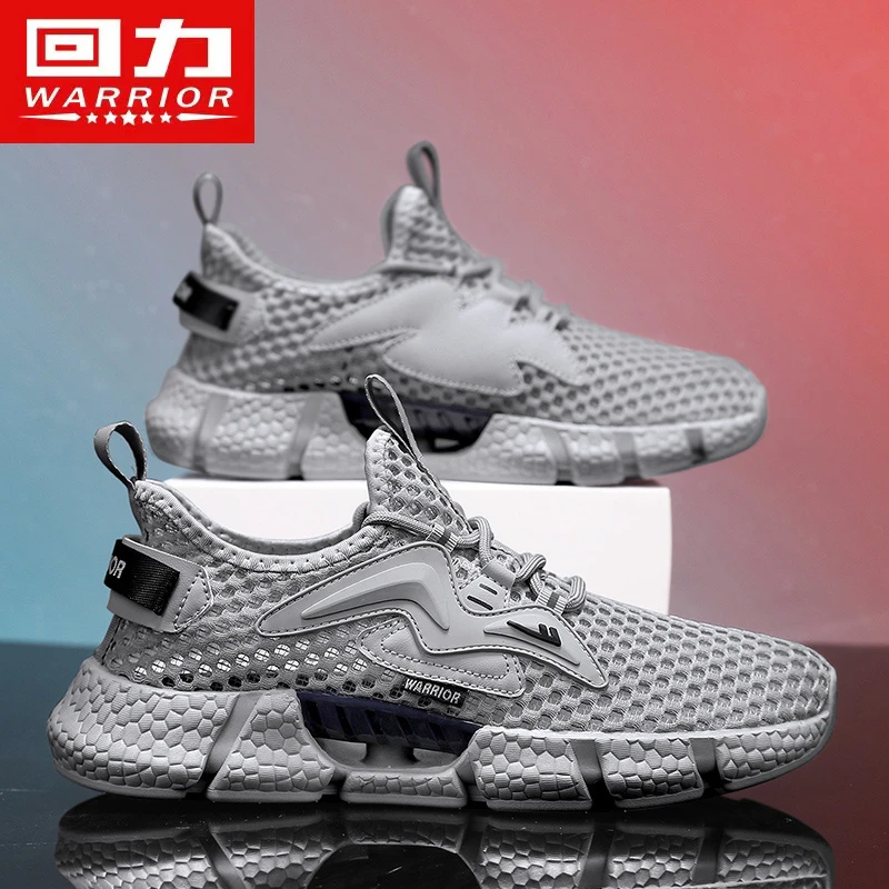 回力网面布鞋男款透气防臭男鞋轻便舒适软底不累脚夏季镂空运动鞋