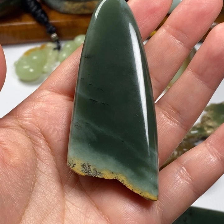 开***乐和田玉（糖玉）未镶嵌手镯