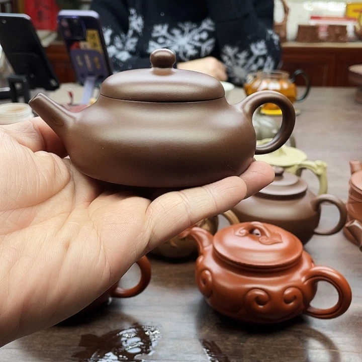 紫泥茶壶175 CC左右国工沈老师制作
