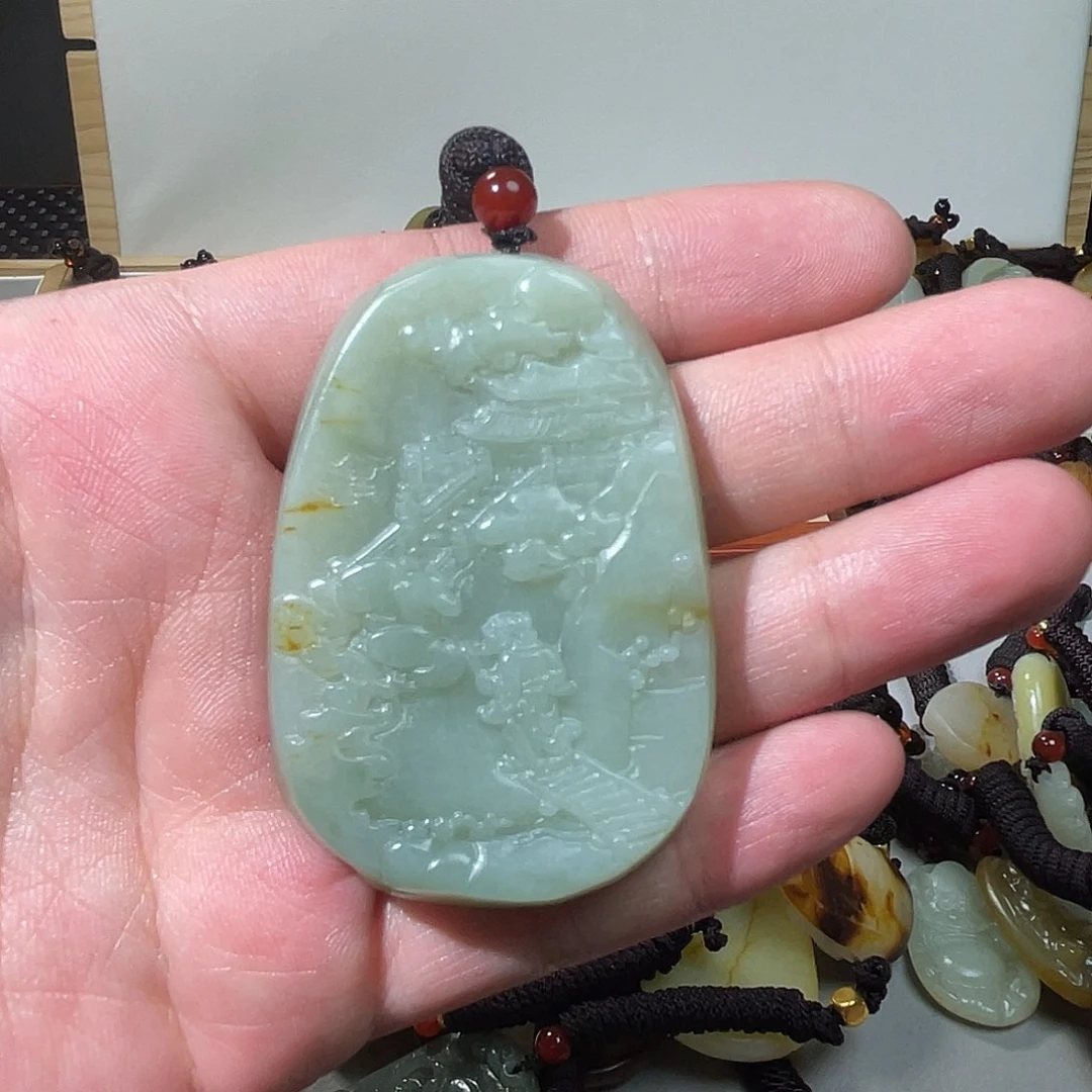 和田玉未镶嵌颈饰