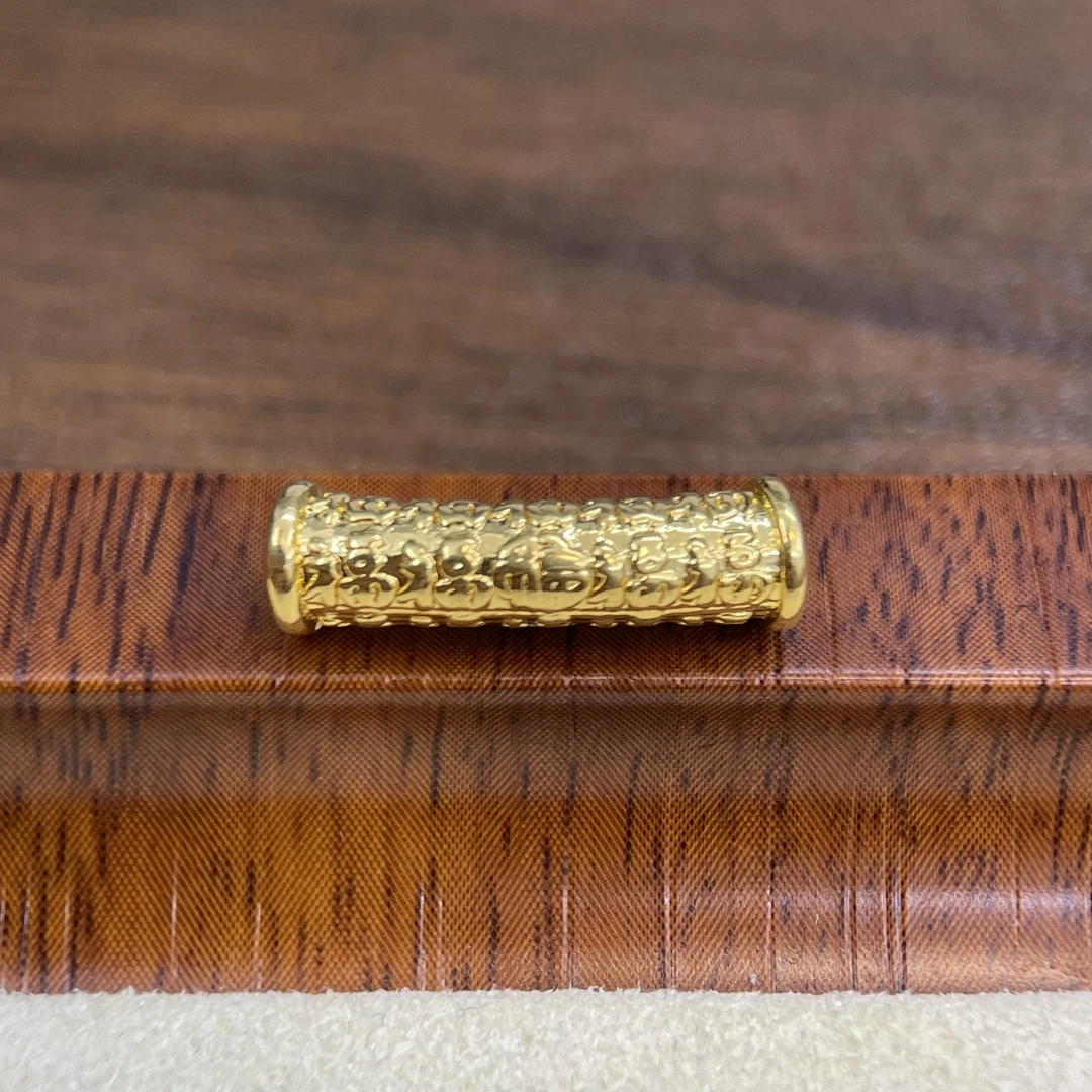 君潮黄金足金999百福弯管筒DP1767-0310