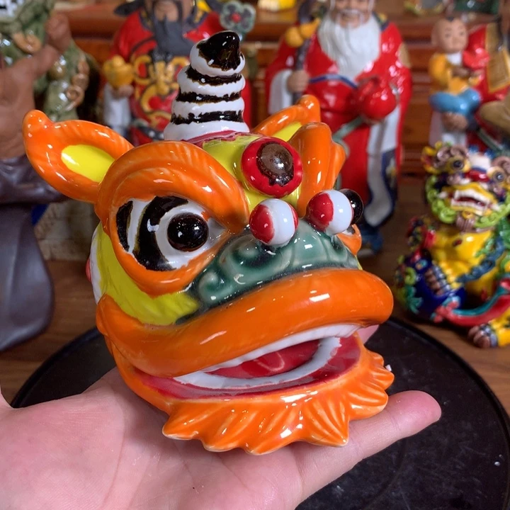 摆件陶瓷特价醒狮