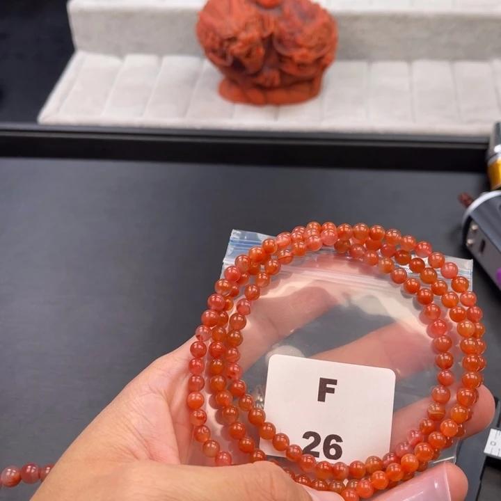 南红玛瑙未镶嵌多样性发货默认微瑕称重5mm