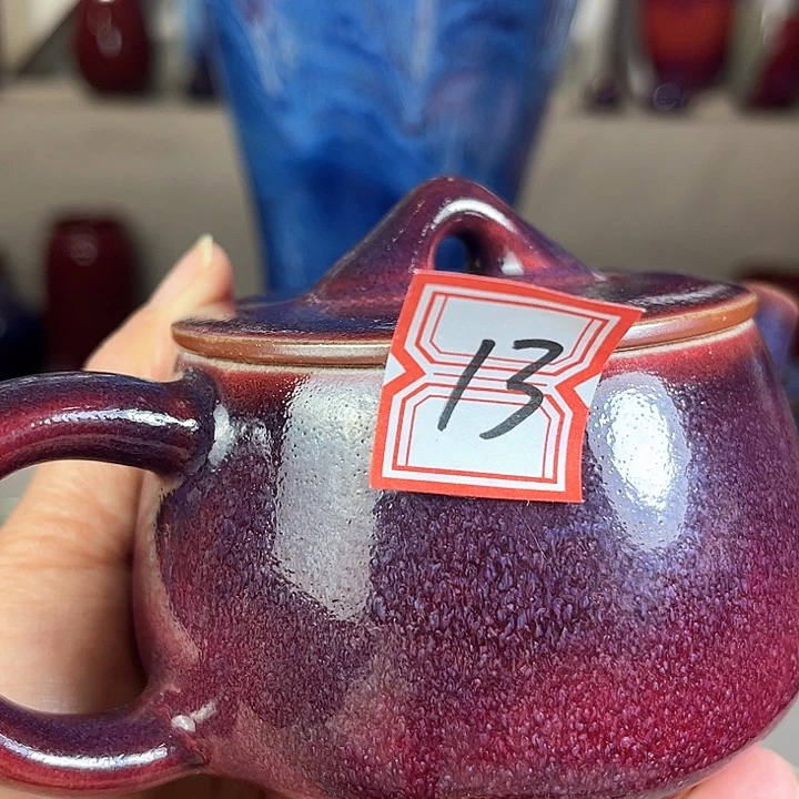 瓷片钧瓷手工艺品杯子
