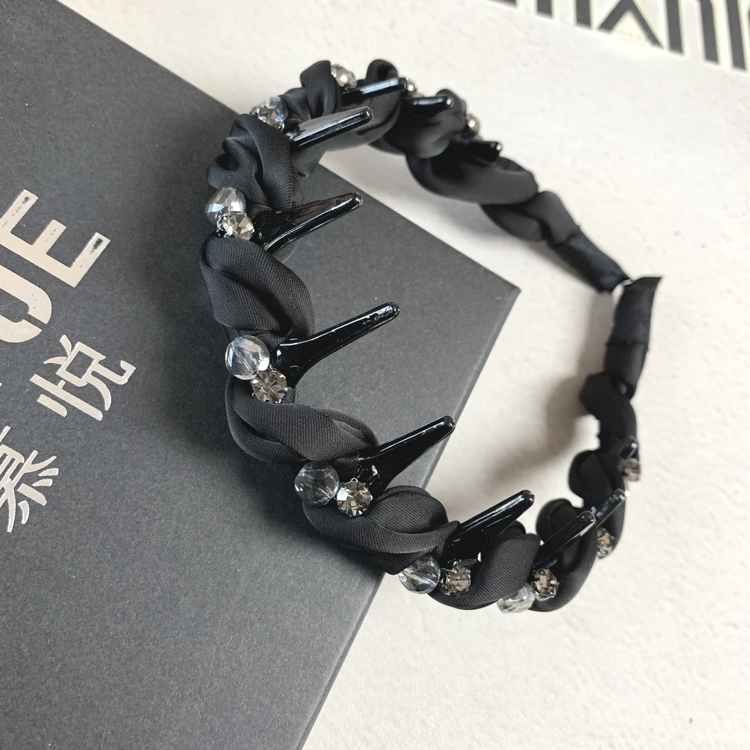 慕悦-M236高颅顶韩版布艺带齿头箍简约气质优雅发箍发夹发饰