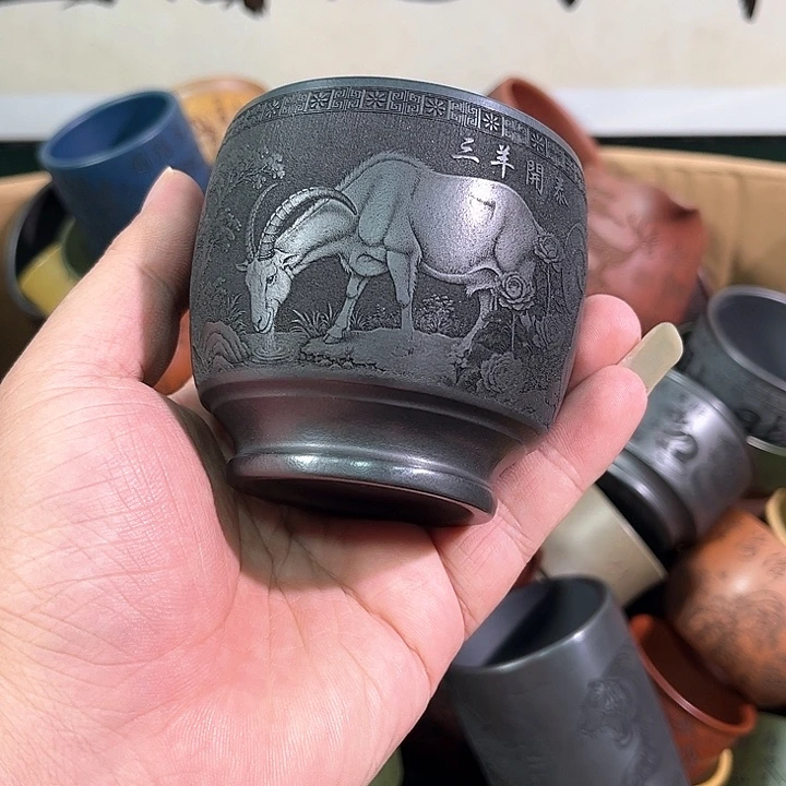 茶杯紫砂全手工紫砂主人杯