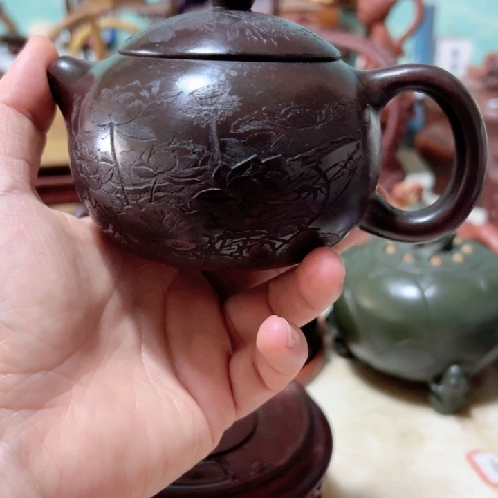 茶壶紫砂紫砂壶收藏起来了！