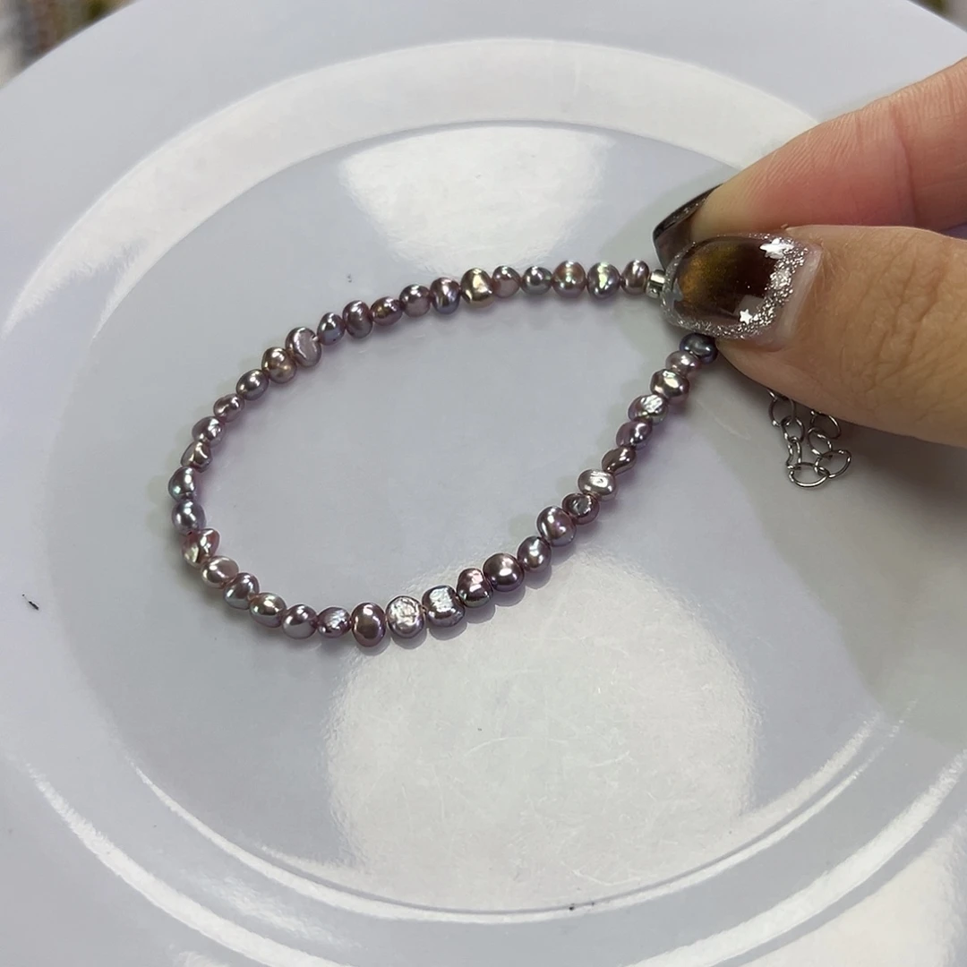 钛钢淡水珍珠手绳