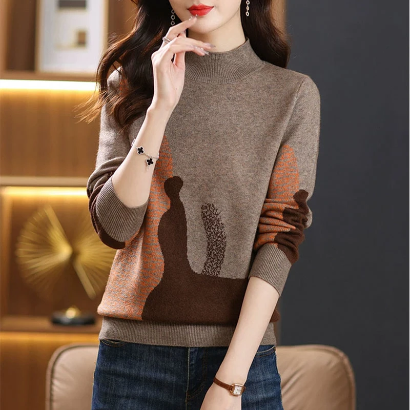 420#【巴厘岛--重工嵌花工艺】春秋新款加厚针织上衣打底女洋气百搭