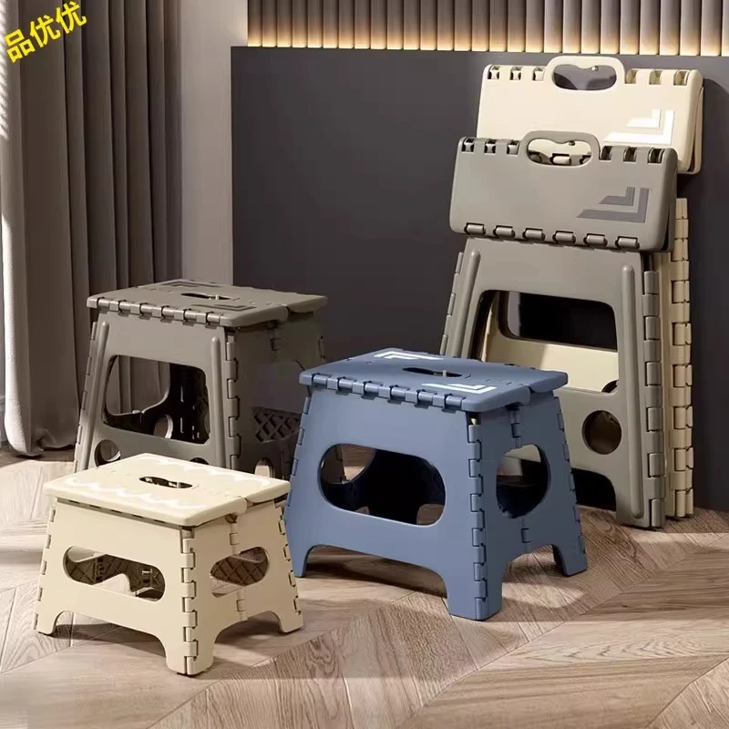 折叠凳户外便携成人塑料板凳高马扎家用可折叠不占空间的凳子通用