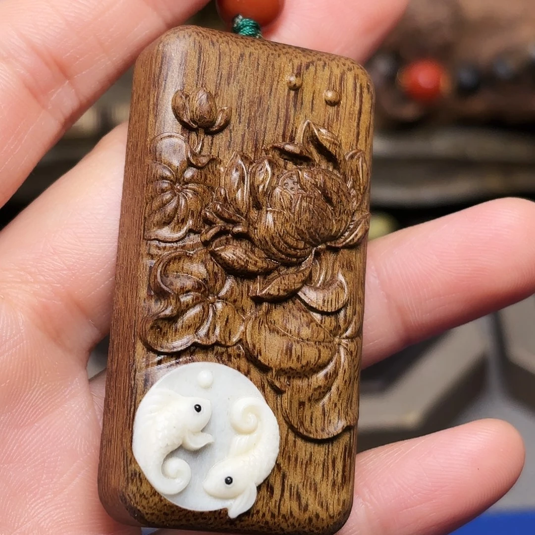 吊坠沉香越南芽庄黄棋楠玉化料