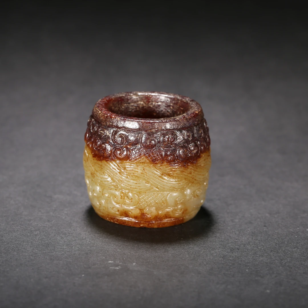 明代*卷云纹玉环/03SW4304/和田玉【北京文博】