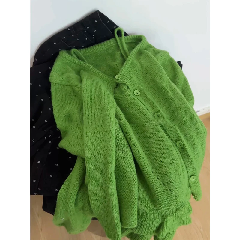 2025新款高品质时尚韩版秋季新款针织背心开衫女百搭休闲通勤上衣