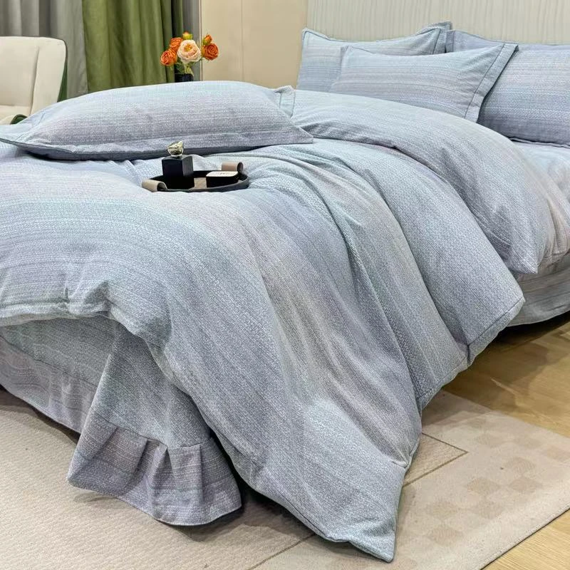 [厚款]全棉加厚80支斜纹轻奢亲肤印花四件套家居床上用品