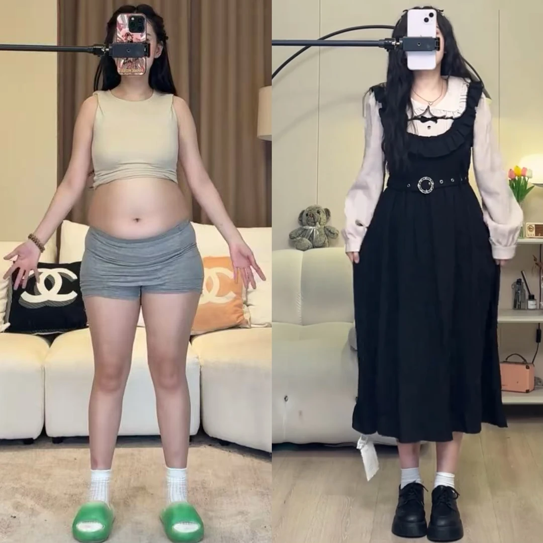 大码秋季新款超好看连衣裙女胖mm法式高级感撞色拼接假两件连衣裙