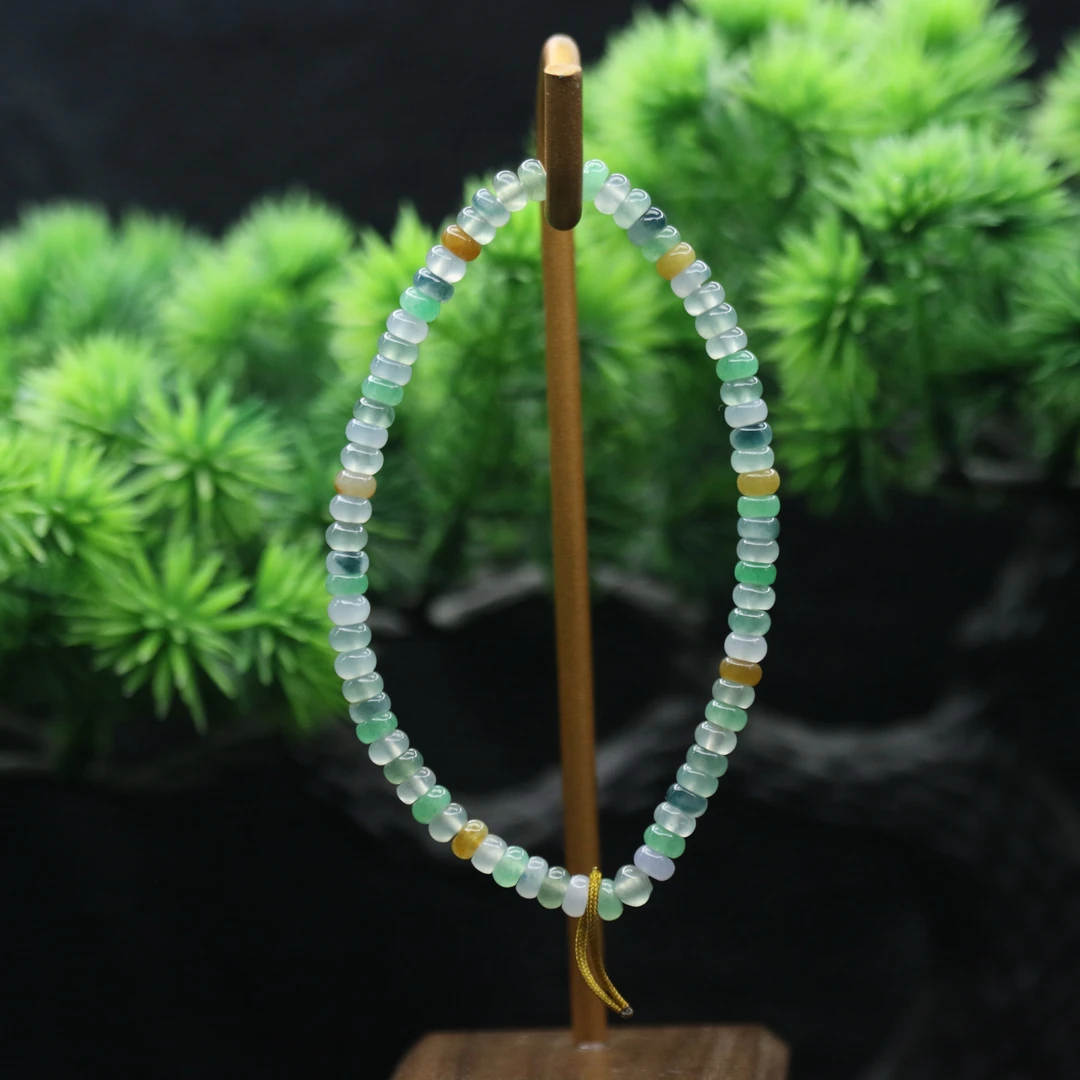 FC24天然缅甸翡翠A货多宝算盘珠/901349/保利厦门拍卖