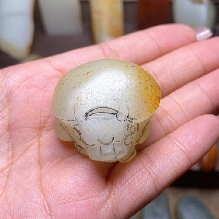 1未镶嵌定制和田玉金***兽