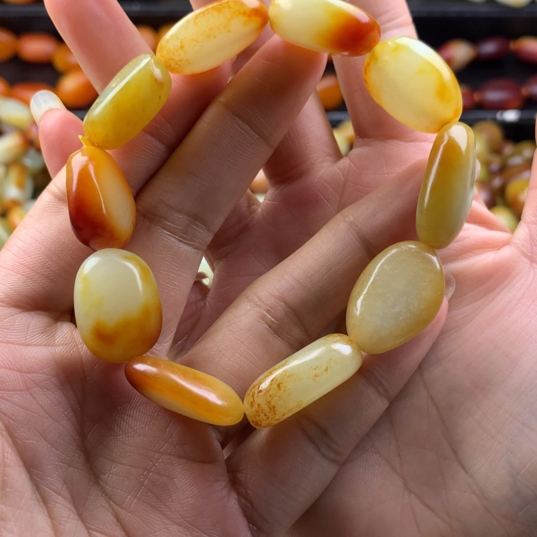 和田玉未镶嵌手链