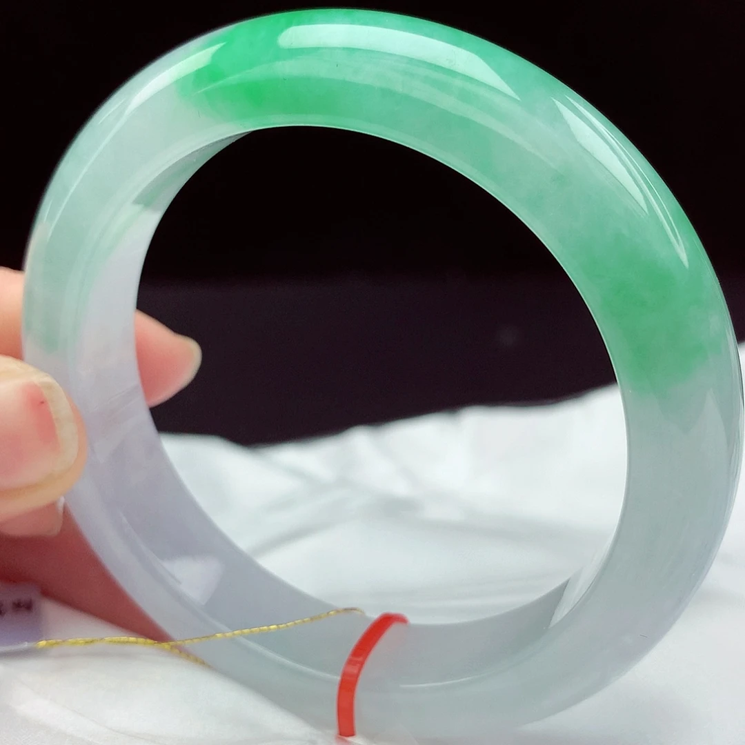 翡翠未镶嵌手镯58圈047