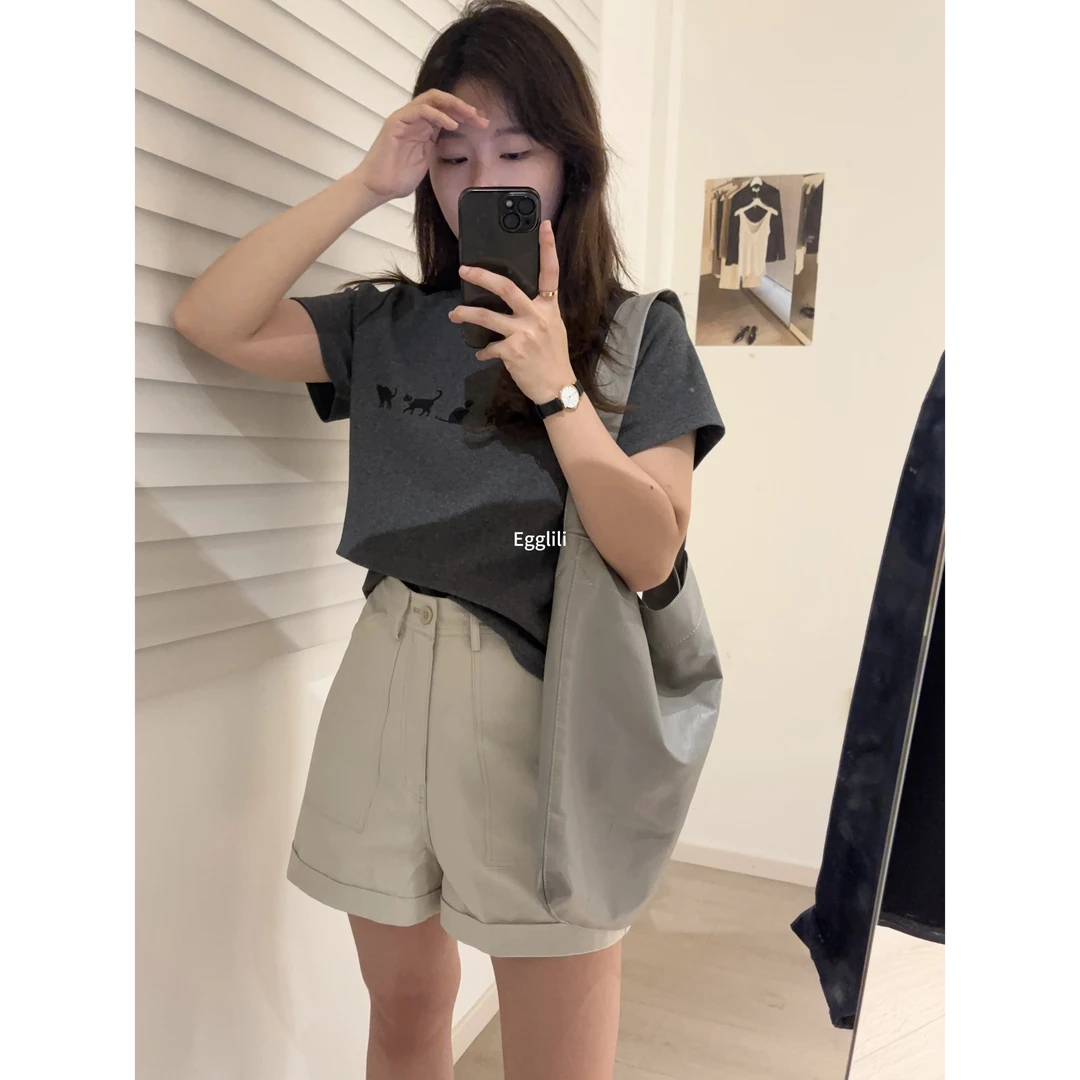 【立体口袋短裤】机能高腰显瘦短裤