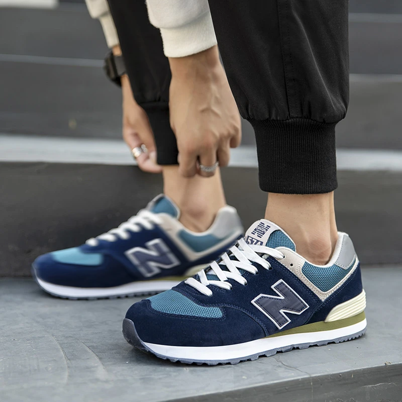 新百伦官方正品夏季情侣跑步鞋子透气轻便增高防滑简约运动休闲鞋