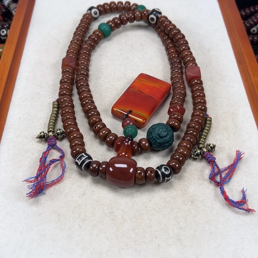 用***5大叶紫檀（黑酸枝木类）星月菩提子