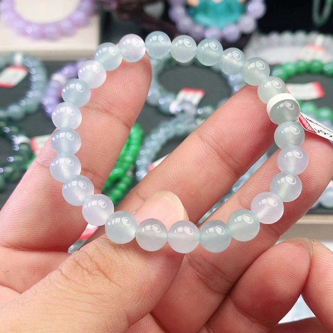 未镶嵌手串翡翠卡7.3mm