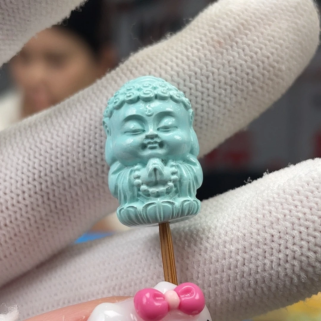 绿松石未镶嵌挂件