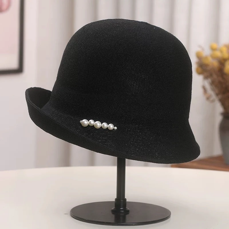 薄款透气和纸卷边优雅时尚礼帽1130