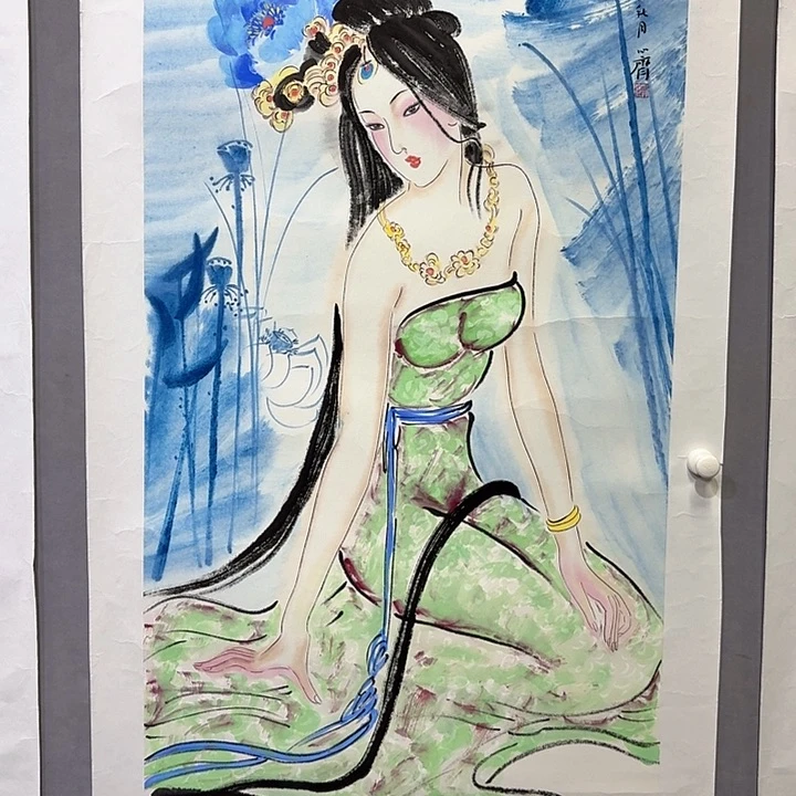 国画亲笔手绘放心去藏