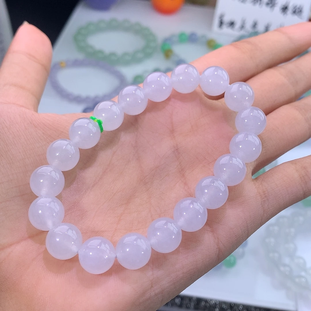 未镶嵌手链翡翠白月光手串