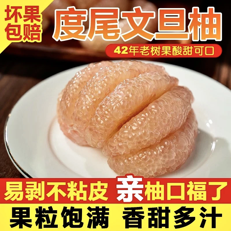 正宗【福建度尾文旦柚子】新鲜采摘当季孕妇儿童应季中秋水果时令B