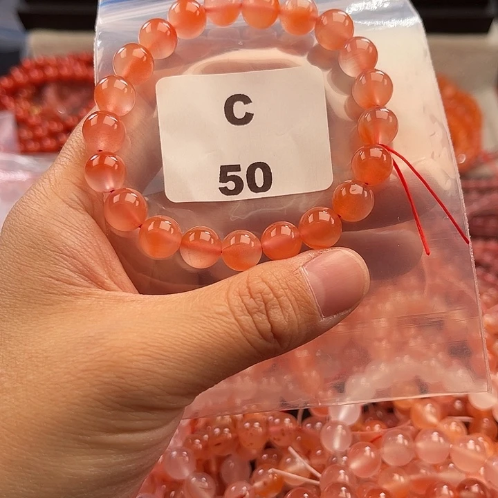 南红玛瑙未镶嵌多样性发货默认微瑕称重9mm