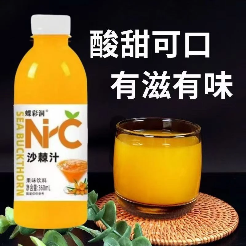 【达人】正宗沙棘汁果汁风味饮料360ml便携饮品一整箱批发特价
