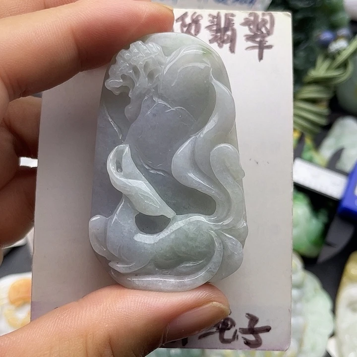 颈饰未镶嵌翡翠天然翡翠