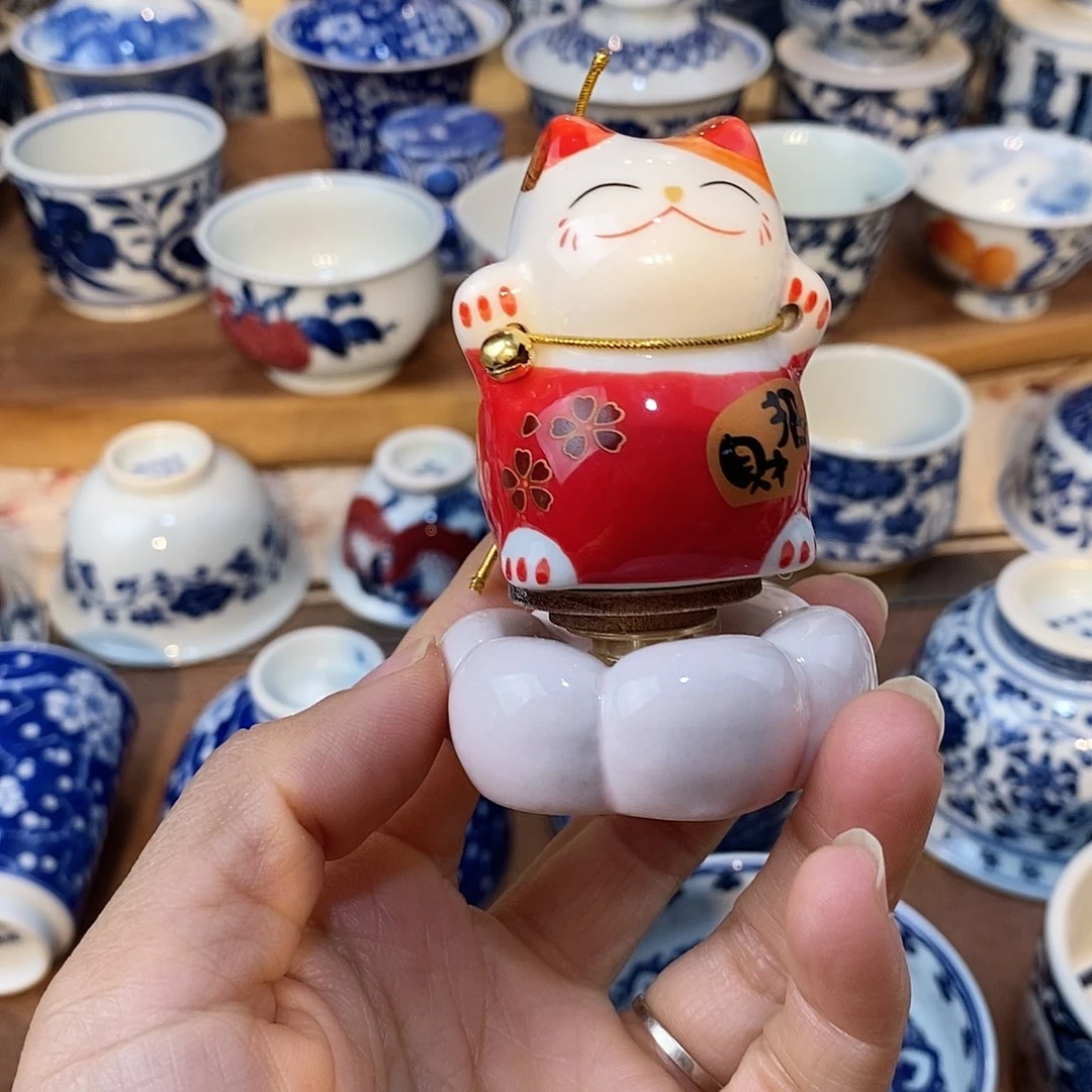 瓷片招财猫招财猫