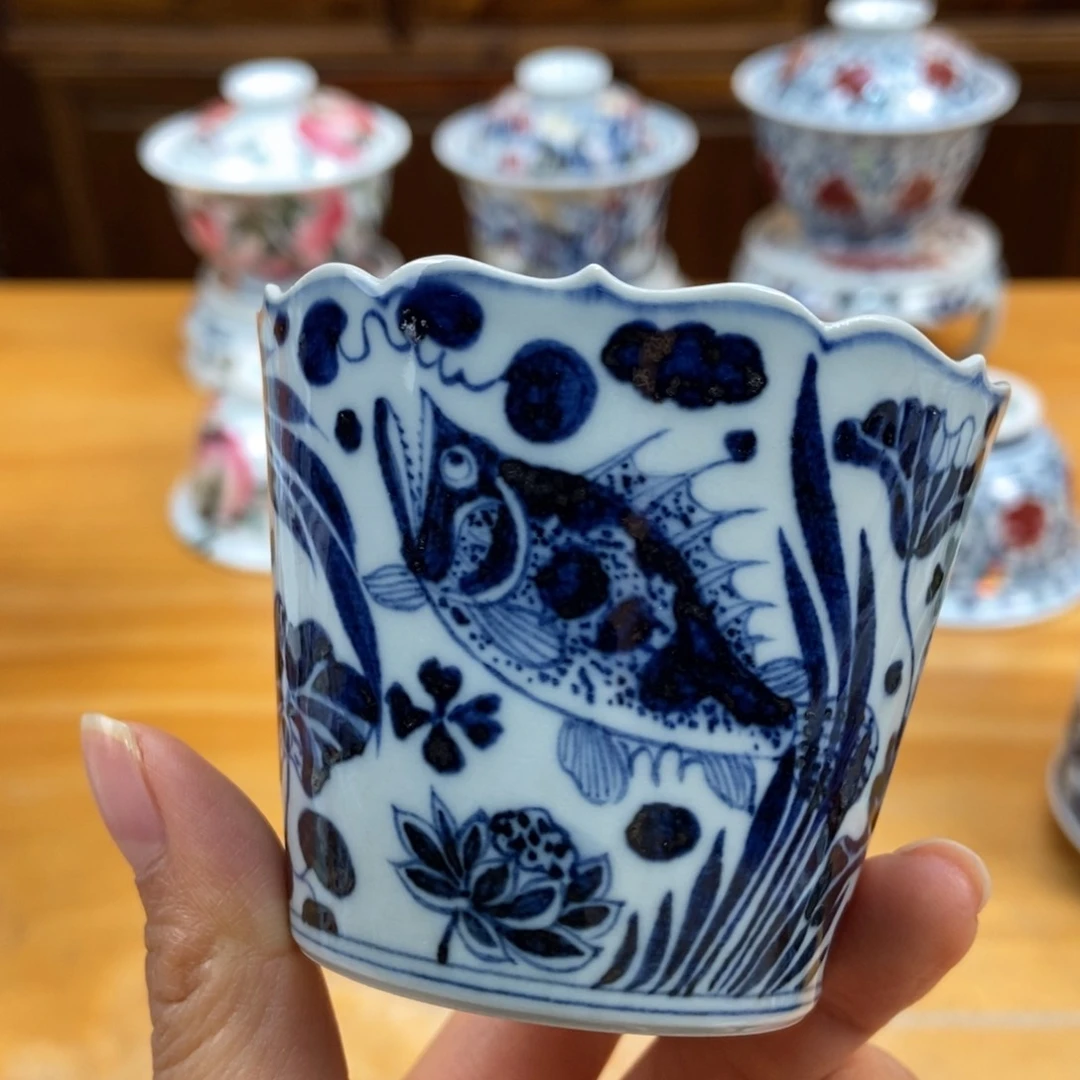 手绘现代茶具非古董