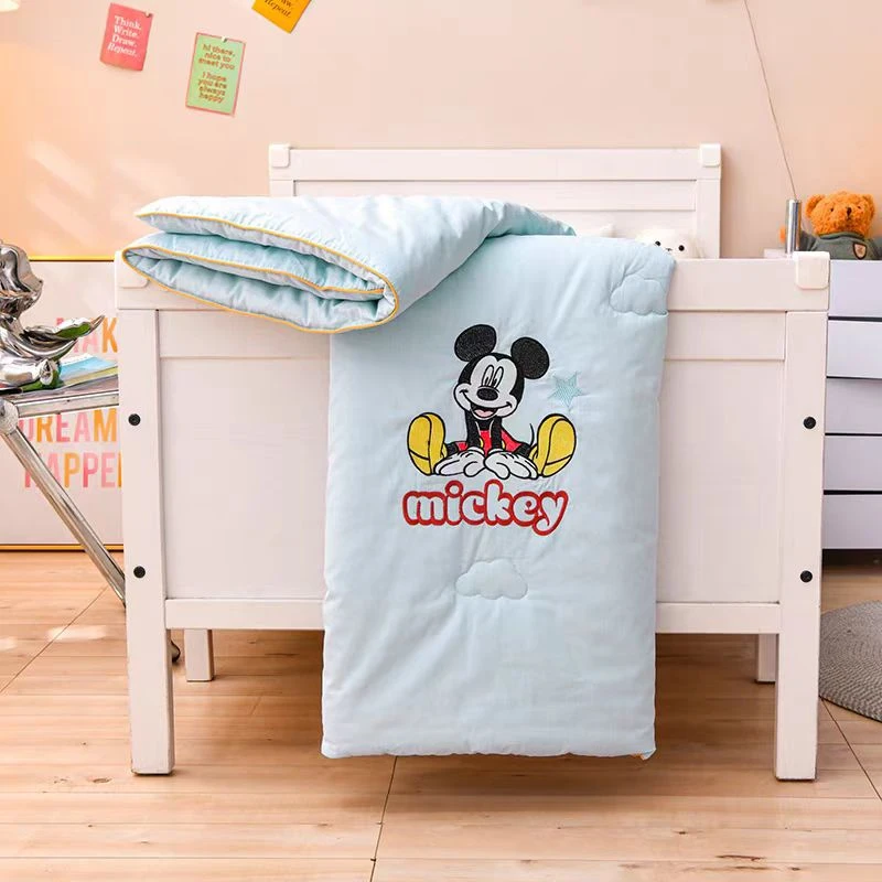 迪士尼幼儿园刺绣夏凉被儿童空调被夏季薄被子宝宝学生单人夏被