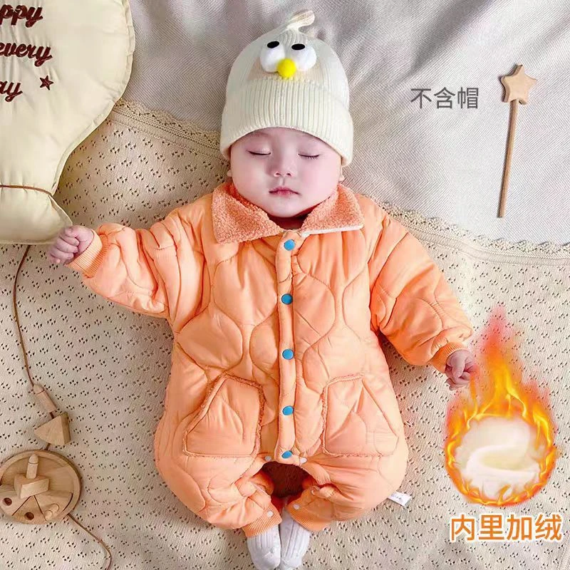 毛毛领连体衣（以直播衣服为准）婴幼儿衣服