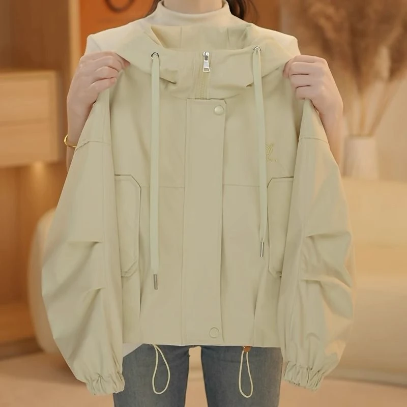 女童外套春装2025新款洋气儿童春秋连帽衣服春款时髦上衣大童外套